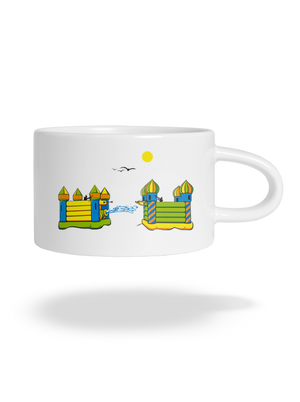 Bitva o hrad hrnek makronka White