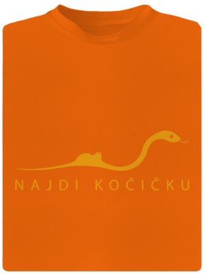 Najdi kočičku pánské sportovní tričko Neon Orange