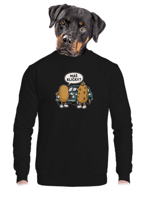 unisex mikina bez kapuce