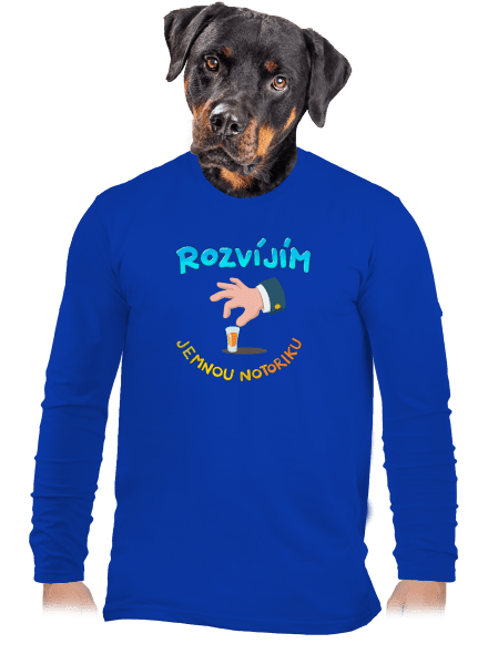 Jemná notorika pánské dlouhý rukáv Royal Blue