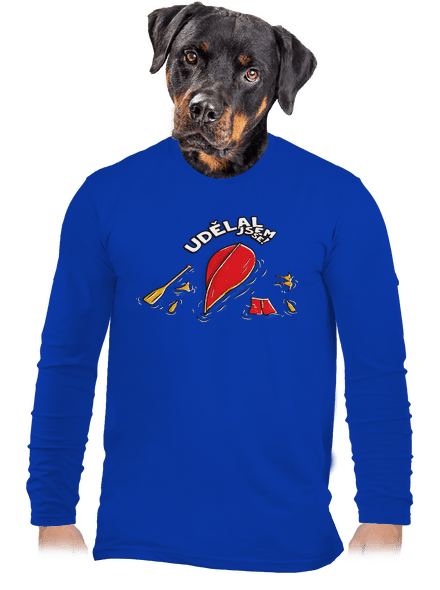 Udělal jsem se pánské dlouhý rukáv Royal Blue