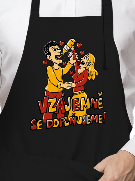 Vzájemně se doplňujeme zástěra Black