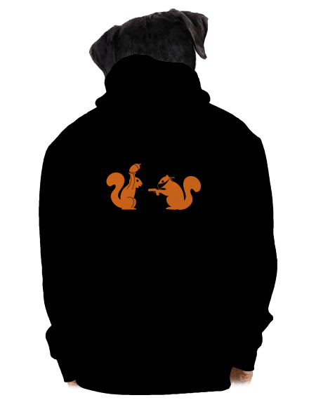 Veverky pánská mikina na zip Black