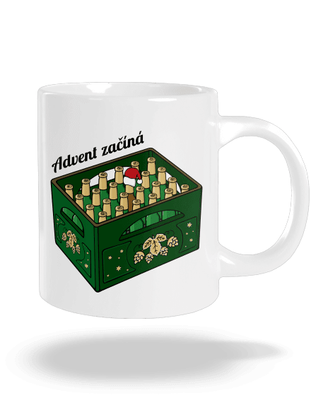 Advent začíná velký hrnek White