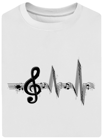 Žiju muzikou unisex tričko oversized White