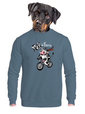 Tur de France unisex mikina bez kapuce Nordic Blue