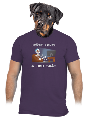 Ještě level pánské tričko Urban Purple