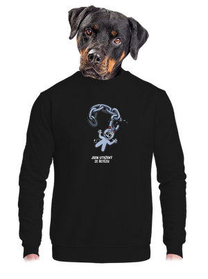 unisex mikina bez kapuce