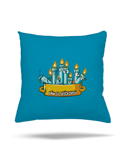 Svíčková polštář Blue Turquoise