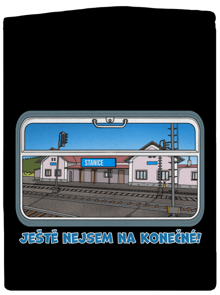 Nejsem na konečné dámská mikina na zip Black