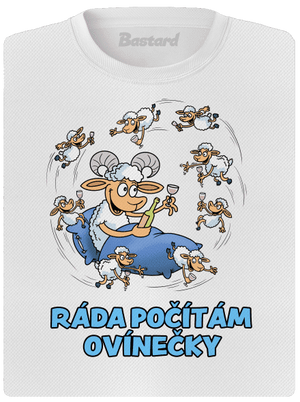 Počítám ovínečky dámské sportovní tričko White