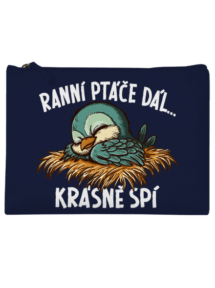 Ranní ptáče spí taštička French Navy