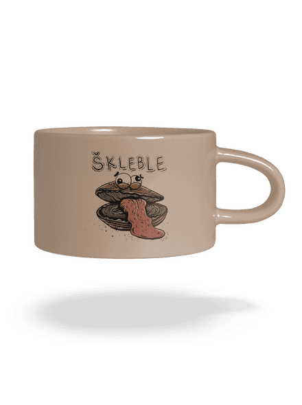 Škleble hrnek makronka Brown Macaron