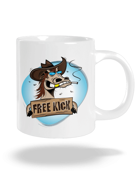 Free kick velký hrnek White