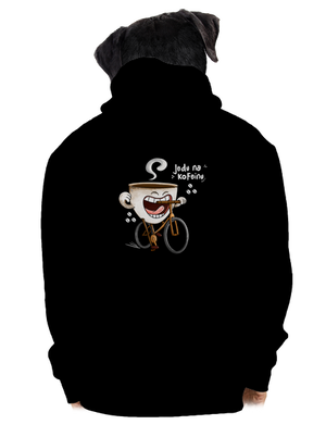 Jedu na kofeinu pánská mikina na zip Black