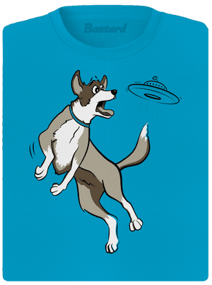 Létající talíř dámské sportovní tričko Blue Atol