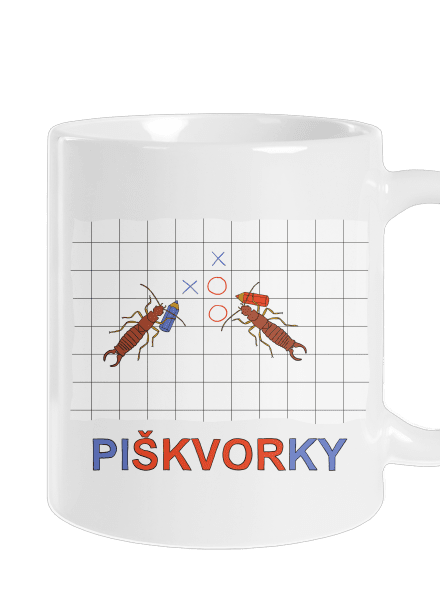 Škvoří piškvorky klasický hrnek White