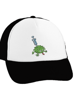 Zapíchlý covid kšiltovka truckerka Black cap