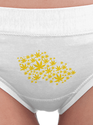 Ganja country dámské kalhotky White