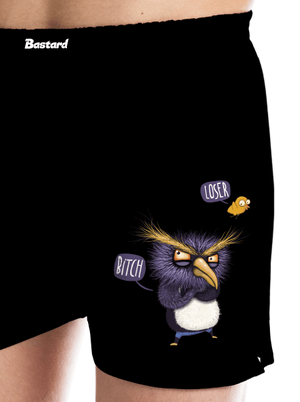 Tučňák prostě nelétá pánské trenky Black