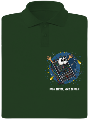 Padá server pánská polokošile Bottle Green Mal