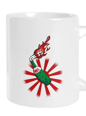 Kamikaze velký hrnek White