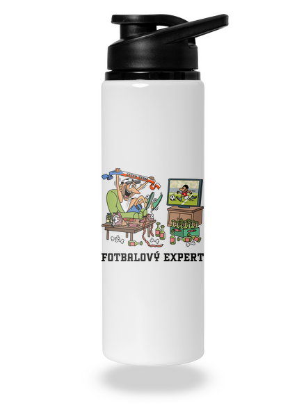 Fotbalový expert lahev na vodu White