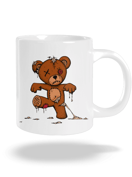 Zombie teddy velký hrnek White