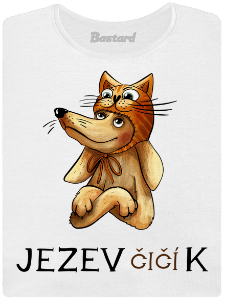 Jezevčičík dámské tričko s lemem White