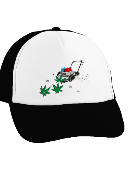 Ganja krize kšiltovka truckerka Black cap