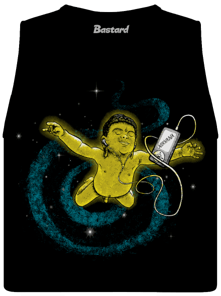 Vesmírná Nirvana dámské tílko volné Black