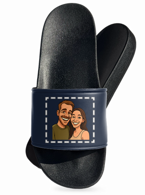 Karikatura z vlastní fotky pantofle Navy