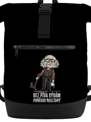 Neklidný bez piva batoh Black
