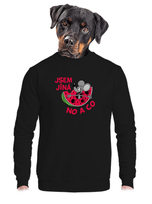 Jsem jiná unisex mikina bez kapuce Black