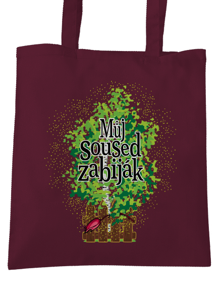 Můj soused zabiják taška Burgundy