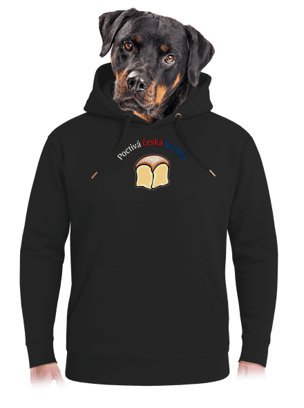 Poctivá buchta a klobása unisex mikina premium Dark Black