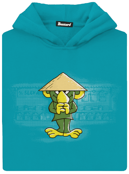 Dobí den dětská mikina klokanka Hawaiian Blue