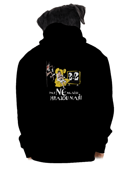 Hrajou naši pánská mikina na zip Black