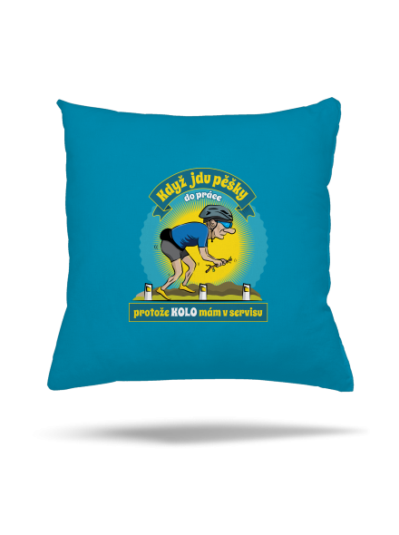 Závislost na kole polštář Blue Turquoise