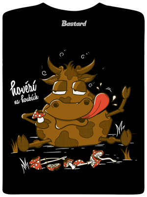 Hovězí na houbách pánské dlouhý rukáv Black