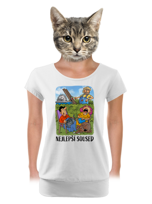 dámské tričko s lemem