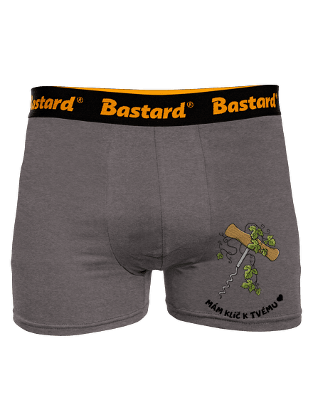 Otevři mé srdce boxerky Gray Melange