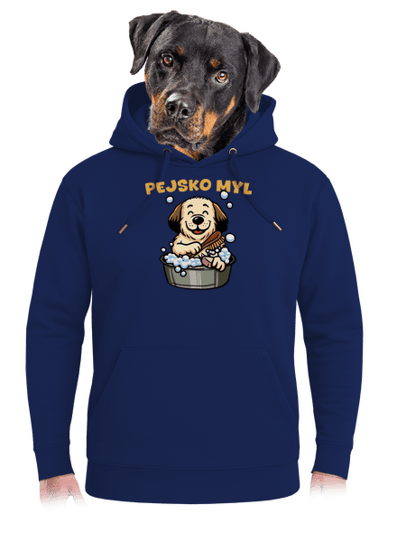 Pejskomyl unisex mikina premium Navy