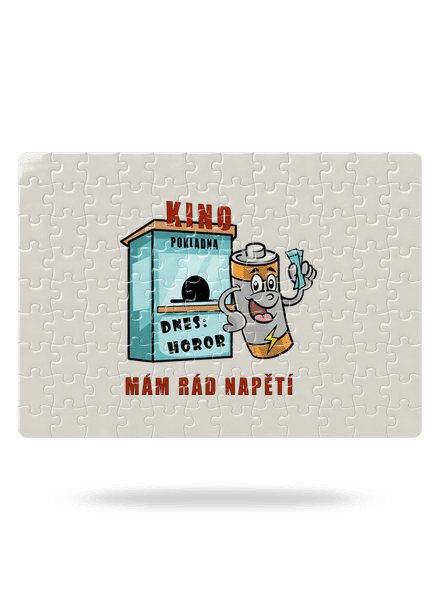 Mám rád napětí puzzle White