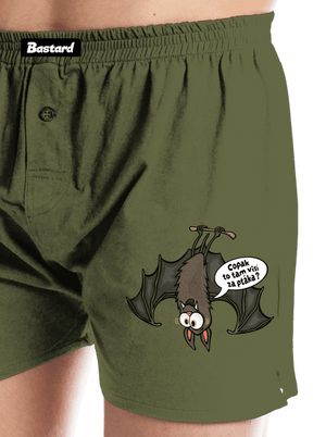 Visící netopýr pánské trenky Khaki