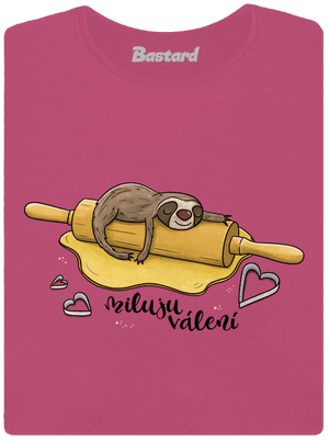 Miluju válení dámské tričko premium Magenta