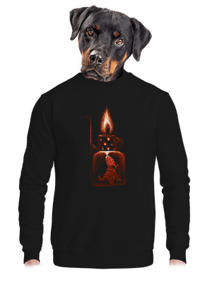 unisex mikina bez kapuce