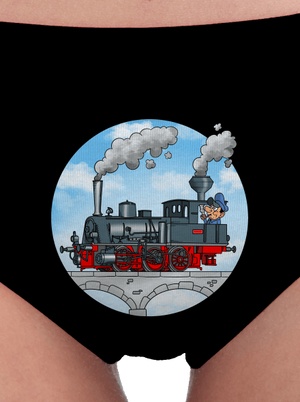 Kouř z komína dámské kalhotky Black