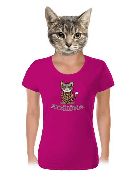 Košiška dámské tričko Fuchsia Red