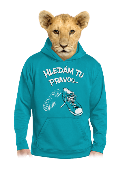 Hledám tu pravou dětská mikina klokanka Hawaiian Blue